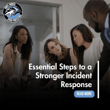 Blog post cover image with text reading: "Essential Steps to a Stronger Incident Response"